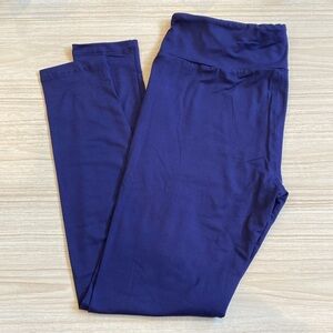 NWT Lularoe SOLID Blue OS leggings
